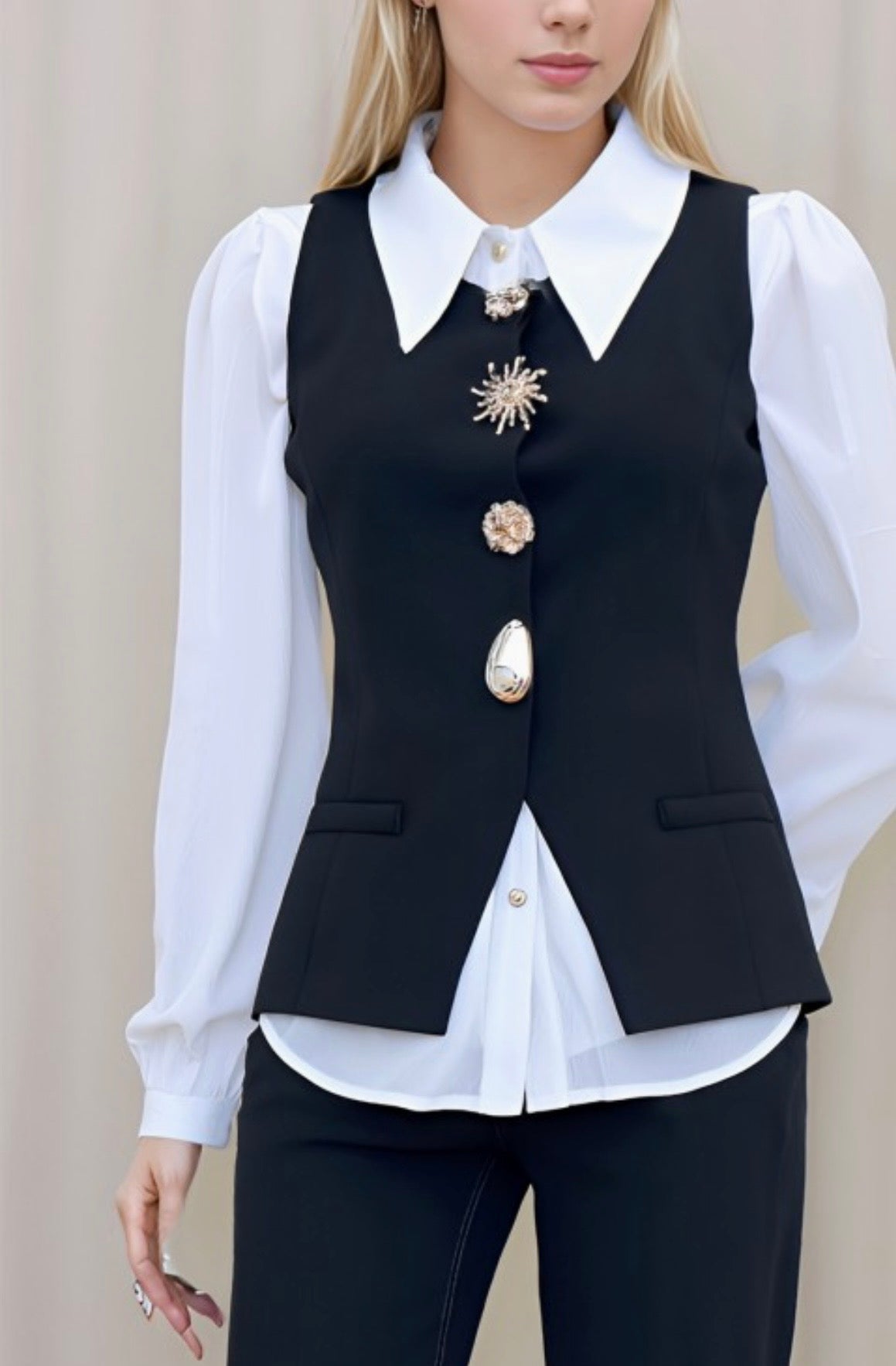 Vest Metal Button