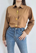 Statement Button Poplin Shirt
