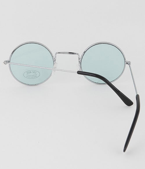 Bright tinted round sunglasses