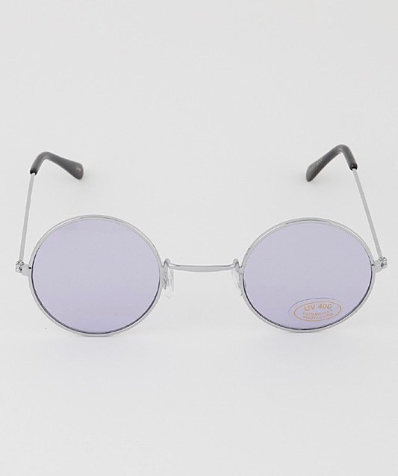 Bright tinted round sunglasses
