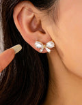 Cristal Bow Stud Earrings