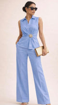 Set de blusa y pantalón elegante